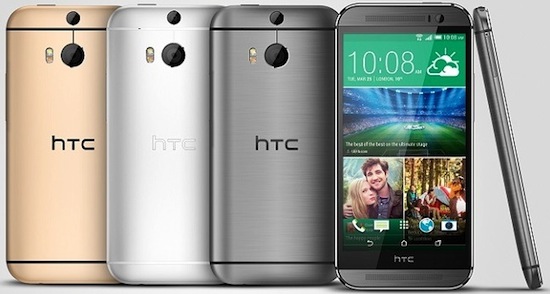 HTC m8 smartphone